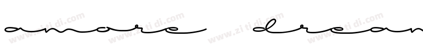 amore dreaming字体转换